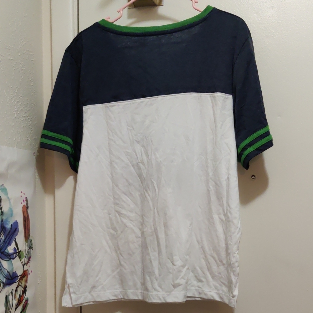 Colosseum Women's Heathered Blue Notre Dame Tee - Picture 4 of 4